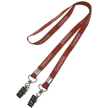 Open Ended Polyester Lanyard w/ Custom Imprint Badge Holder