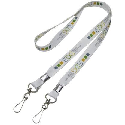 Open Ended Polyester Lanyard w/ Custom Imprint Badge Holder