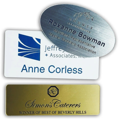 1" x 3" Name Badge - Plastic Engraved