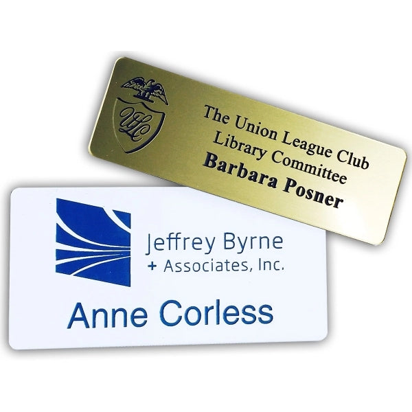 1" x 3" Name Badge - Plastic Engraved