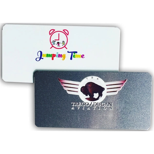 1" x 3" Metal Name Badge - Digital Printed