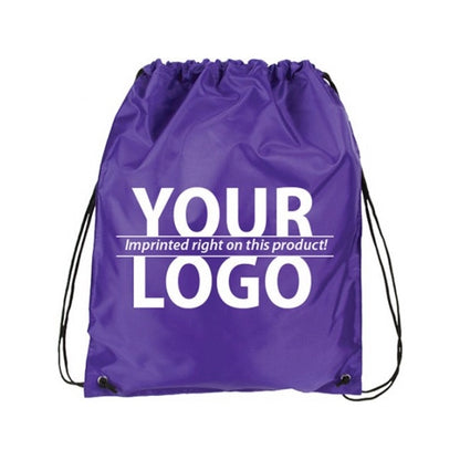 210D Polyester Cinch Backpack Drawstring Bag 15" x 18"