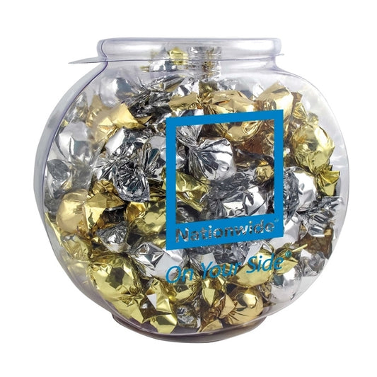 Fish Bowl with Twist-Wrapped Truffles