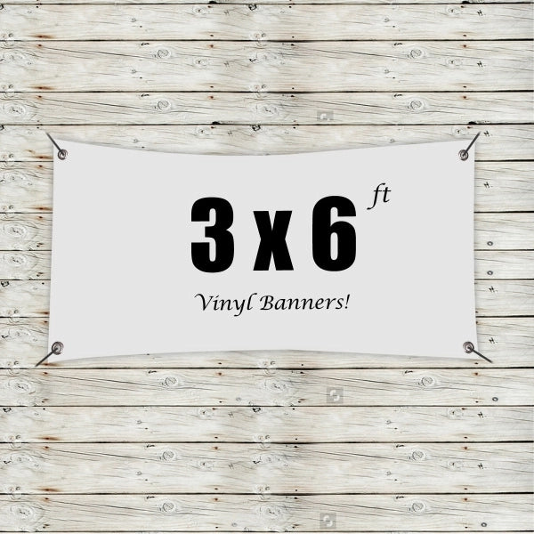 Custom 6' x 18' Vinyl Banners