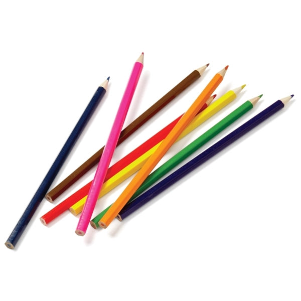 Eight-Color 7" Wooden Pencil Set in White Box