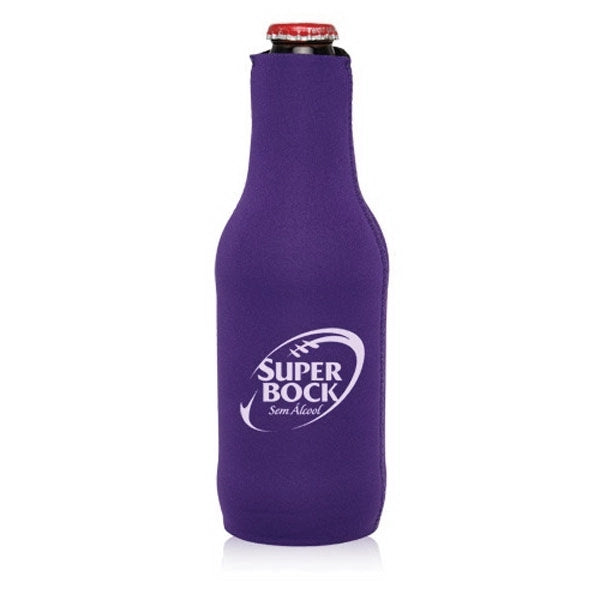 Neoprene Zippered Beer Bottle Custom Coolies