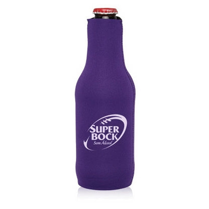Neoprene Zippered Beer Bottle Custom Coolies
