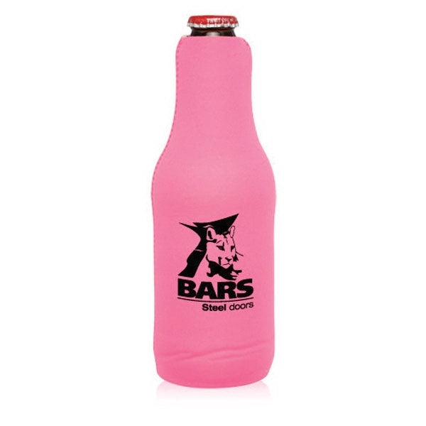Neoprene Zippered Beer Bottle Custom Coolies