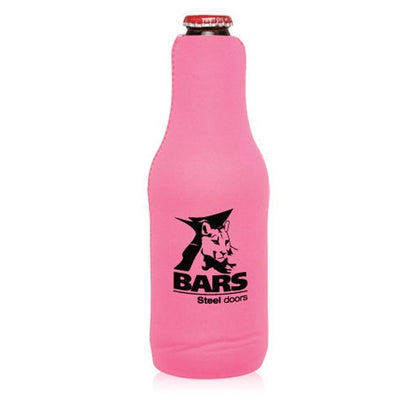 Neoprene Zippered Beer Bottle Custom Coolies