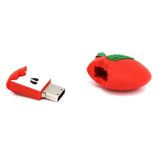 Custom 3D PVC USB Flash Drive - Apple Shaped