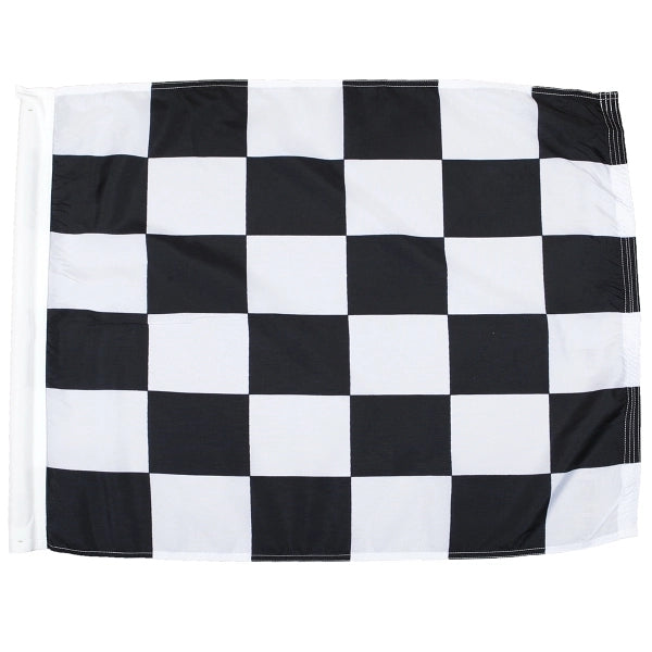 End Of Race Polyester Auto Racing Flags W/ Pole Sleeve