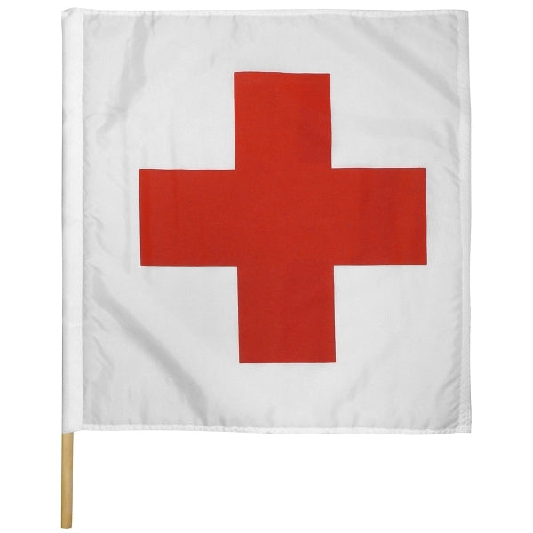 30" x 30'' Ambulance on Track Motorcycle Racing Flag