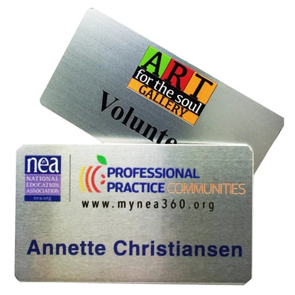 Metal Name Badge - Digital Printed
