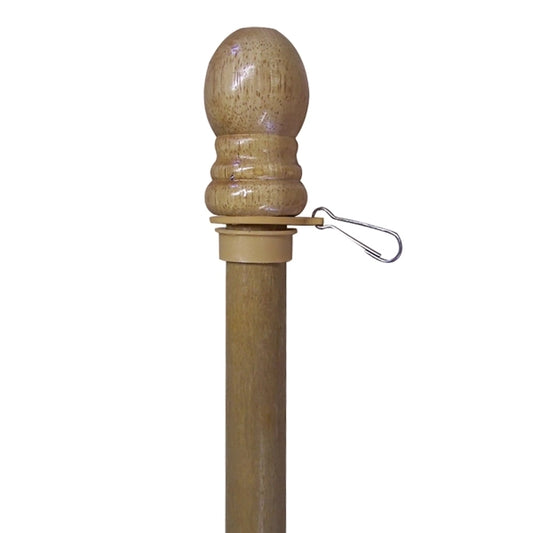 8' x 1" Natural Wood 2 Piece Pole