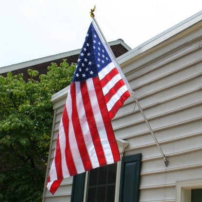 5' Silver Aluminum Spinner Pole- Eagle Top