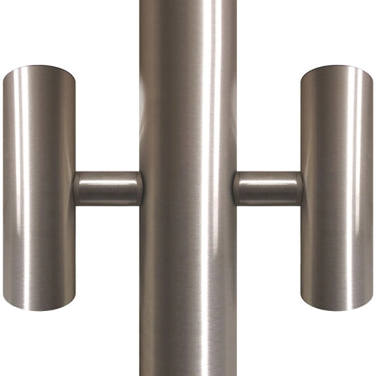 Silver Flagpole Tunnel Lights - for 10" Diameter Pole
