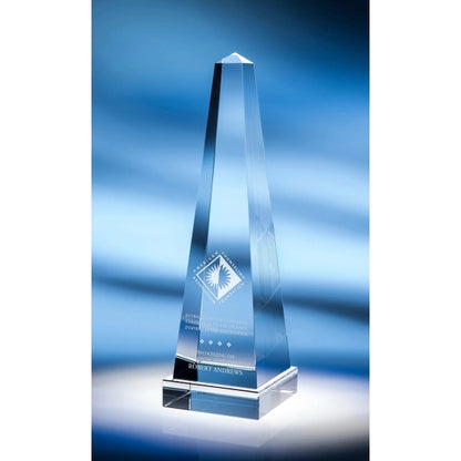 Obelisk Optic Crystal Award - Large