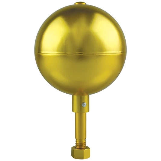 5" Gold Anodized Aluminum Ball Ornament