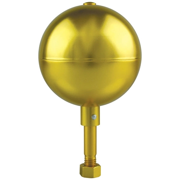 6" Gold Anodized Aluminum Ball Ornament