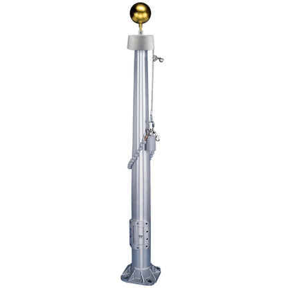 20' Vanguard Commercial Pole w/Internal Halyard - Satin