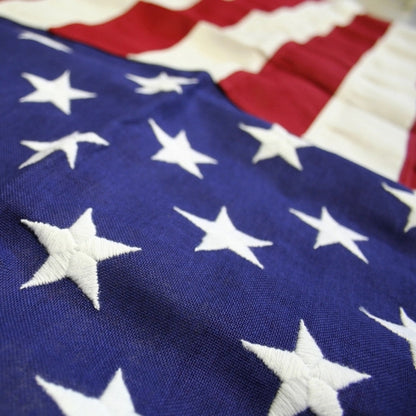 2' x 3' U.S. Cotton Flag w/ Heading & Grommets