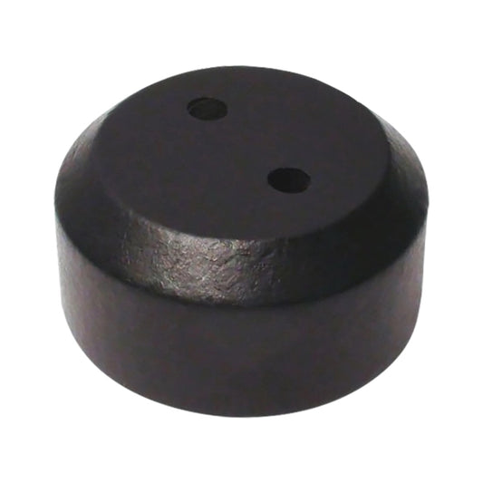 2 Hole Black Wood Flag Base for 8" x 12" w/ 1/4" Staff