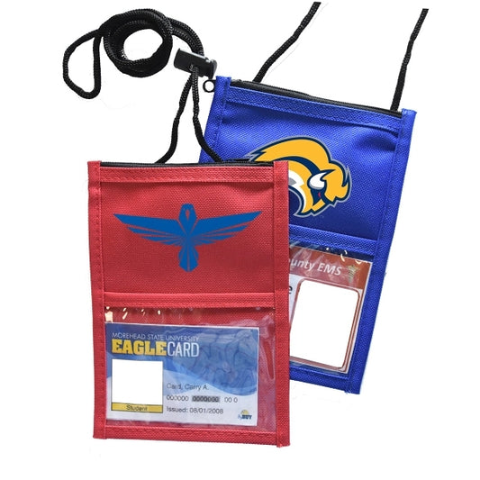 Classic Event Neck Wallet w/ Top zipper & Adjustable Cord