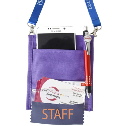 Premium Convention Neck Wallet with Flap Top & Six Pockets