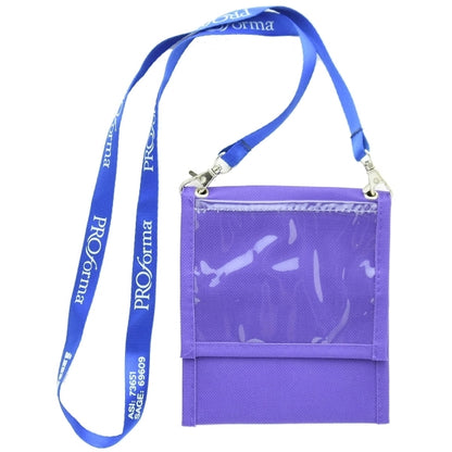 Front Flap Neck Wallet With Six Pocket