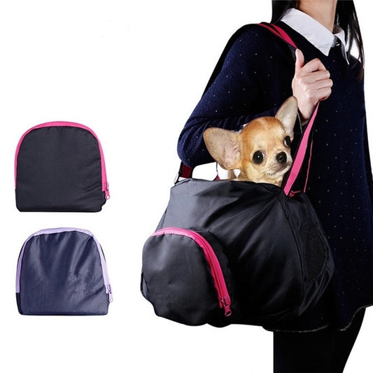Folding Pet Backpack Dog Carrier Travel Bag