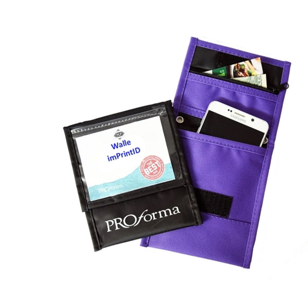 Premium Convention Neck Wallet with Flap Top & Six Pockets
