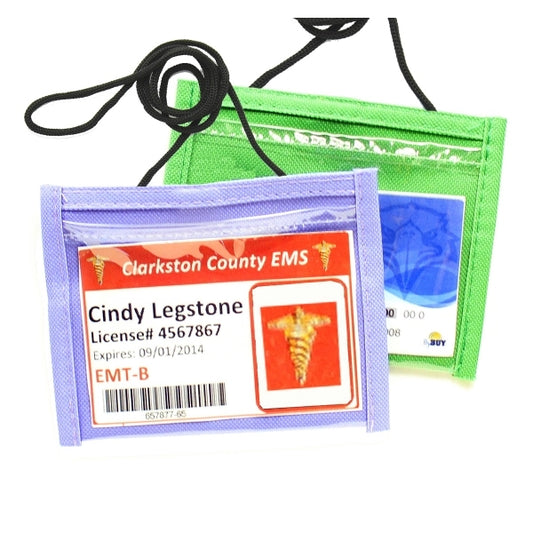 Small 4"x3" Neck wallet w/ adjustable cord