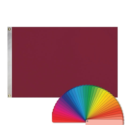 4' x 6' Solid Color Flags with Heading & Grommets