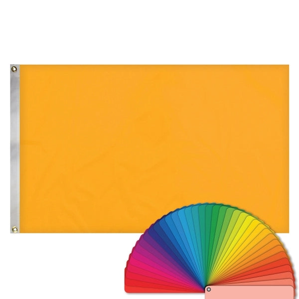 5' x 8' Solid Color Flags with Heading & Grommets