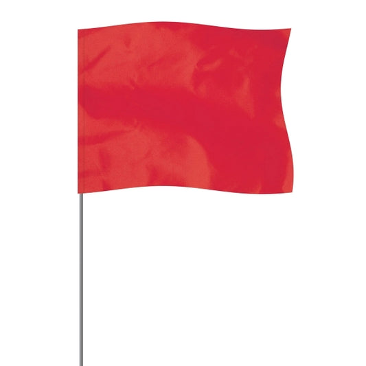 Red 4" x 5" Marker Flag on a 21" Wire