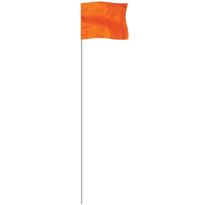 Orange 4" x 5" Marker Flag on a 21" Wire