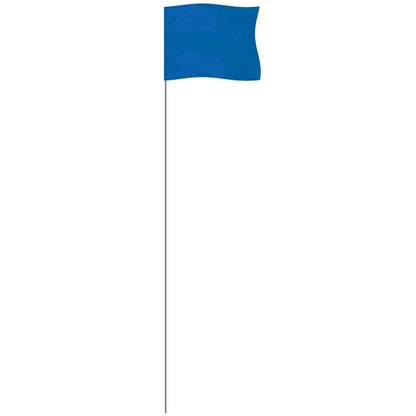 Blue 4" x 5" Marker Flag on a 21" Wire