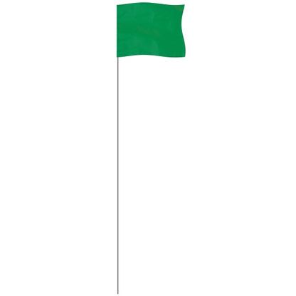 Green 4" x 5" Marker Flag on a 21" Wire