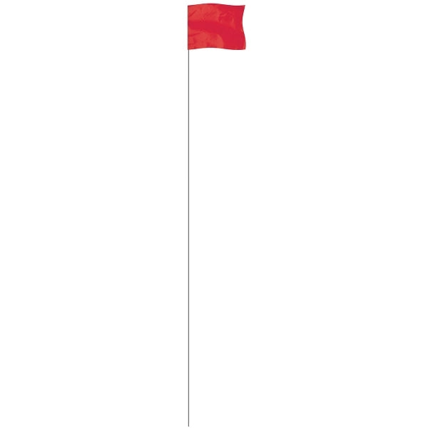 Red 4" x 5" Marker Flag on a 36" Wire
