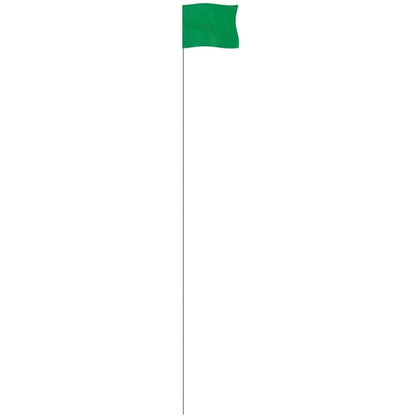Green 4" x 5" Marker Flag on a 36" Wire