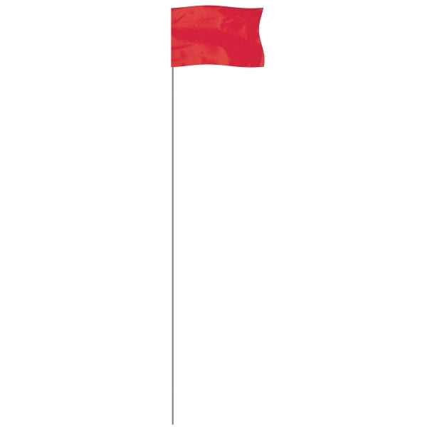 Red 5" x 8" Marker Flag on a 36" Wire