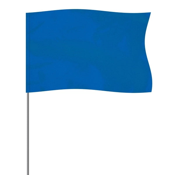 Blue 5" x 8" Marker Flag on a 36" Wire