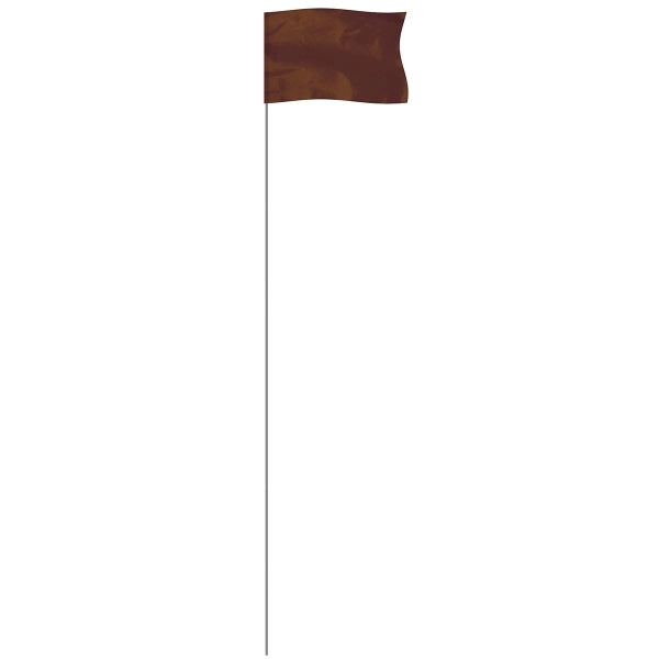 Brown 5" x 8" Marker Flag on a 36" Wire