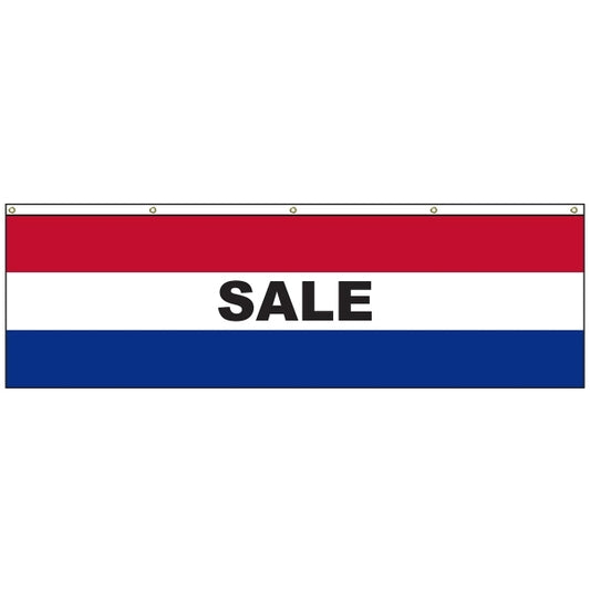 Sale 3' x 10' Message Flag with Heading and Grommets