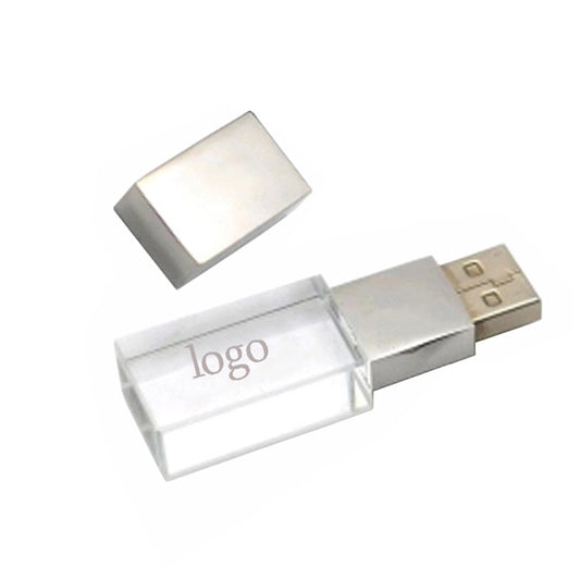 64GB Crystal USB Drive with LED Light