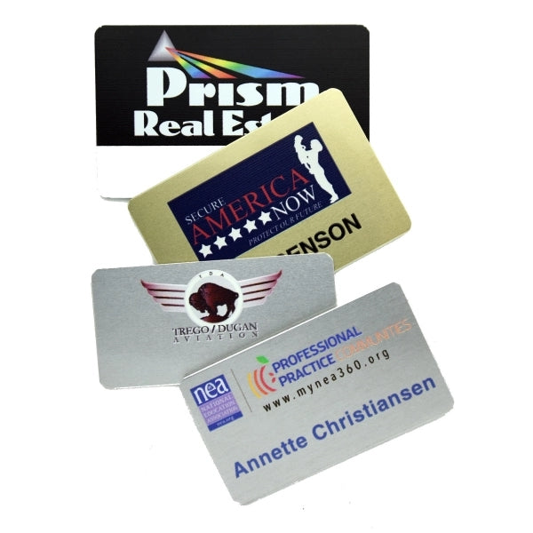 Metal Name Badge - Digital Printed