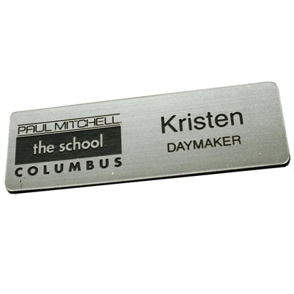 1.25" x 3" Name Badge - Plastic Engraved