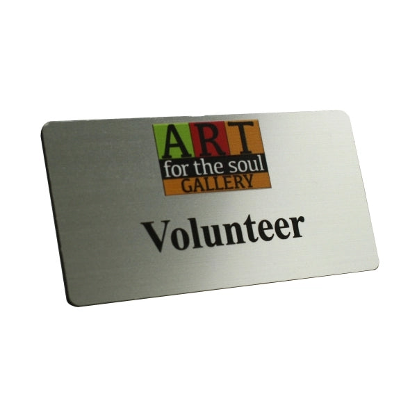 1.25" x 3" Name Badge - Plastic Engraved