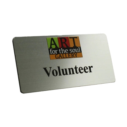 1.25" x 3" Name Badge - Plastic Engraved