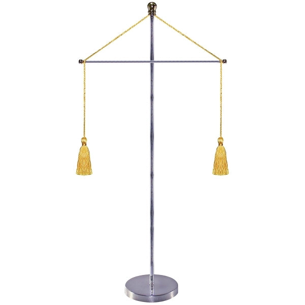 11-19.7" Metal Telescopic Flagpole w/ One Banner